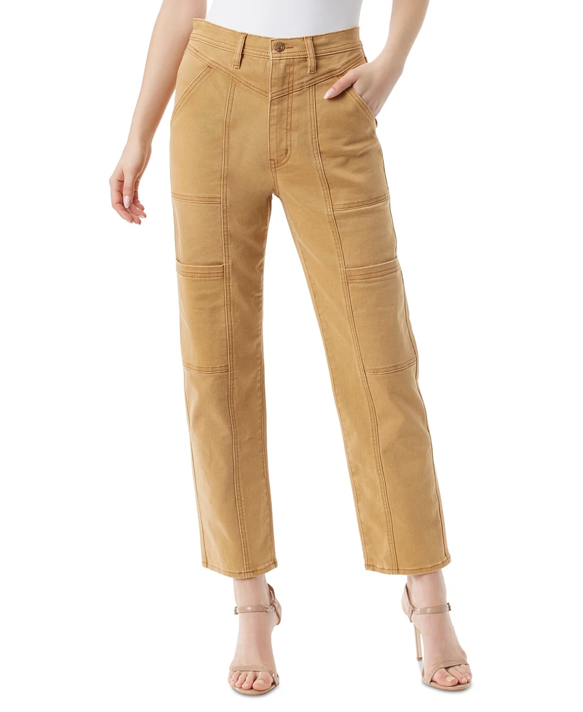 Jessica Simpson Women's Straight-Leg Cargo Ankle Pants