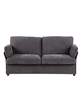 Simplie Fun Dark Grey 3 Seater for Home or Office Use