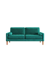 Simplie Fun 67" Modern 3-Seater Sofa in Green for Small Spaces