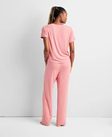 State of Day Women's 2-Pc. Fluid Knit Pajamas Set, Created for Macy's