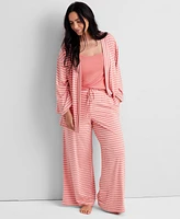 State of Day Women's 3-Piece. Fluid-Knit Pajama Set, Created for Macy's