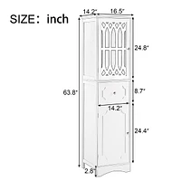 Modern Bathroom Cabinet: Mdf, Acrylic