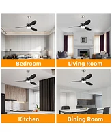 Streamdale Furniture Modern 52" Ceiling Fan with Lights & Remote