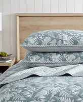 Closeout! Eddie Bauer Fern Garden Reversible Piece Quilt Set