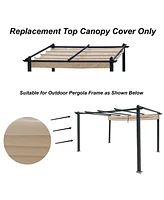 Streamdale Furniture 10x10 Ft Khaki Retractable Pergola Canopy