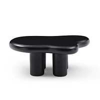 Streamdale Furniture Cute Cloud Coffee Table For Living Room, Black, 35.4 3"