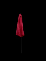 10FT Outdoor Patio Umbrella, Red, Tilt, Crank