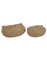 Household Essentials Seagrass Baskets Set of 2 with Handles