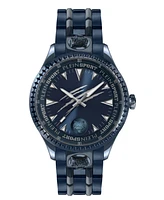 Plein Sport Men's Lineman Three Hand Quartz Blue Stainless Steel 45MM