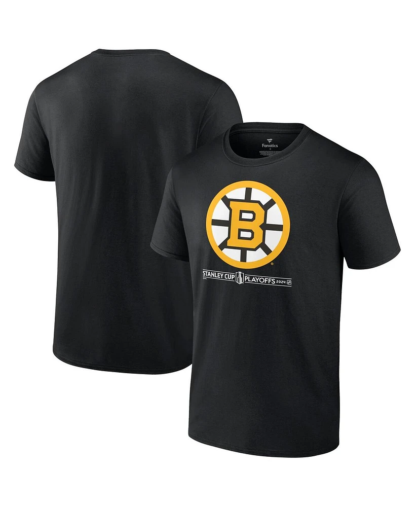 Fanatics Men's Black Boston Bruins 2024 Stanley Cup Playoffs Breakout T-Shirt