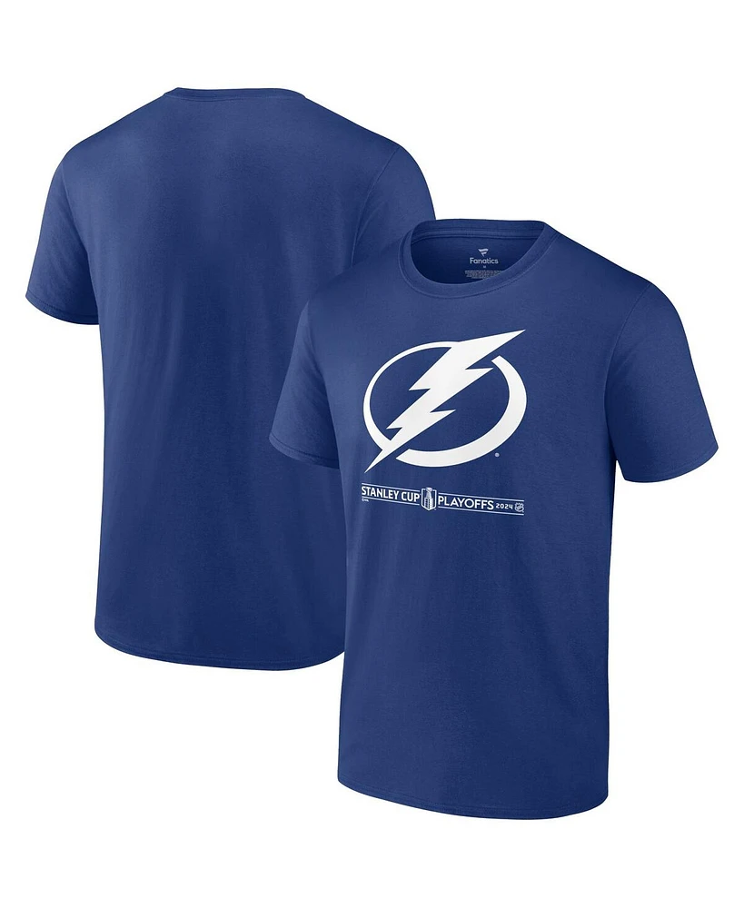 Fanatics Men's Blue Tampa Bay Lightning 2024 Stanley Cup Playoffs Breakout T-Shirt