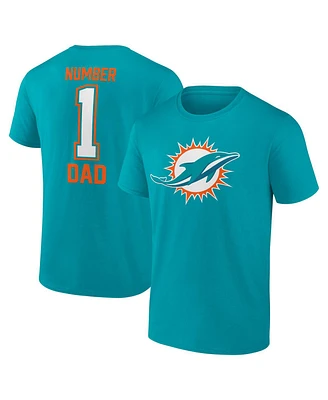 Fanatics Men's Aqua Miami Dolphins Father's Day T-Shirt