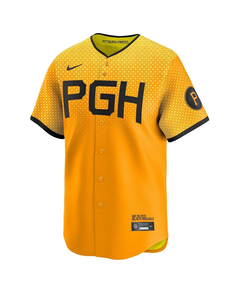 Nike Men's Bryan Reynolds Gold Pittsburgh Pirates City Connect Limited Player Jersey