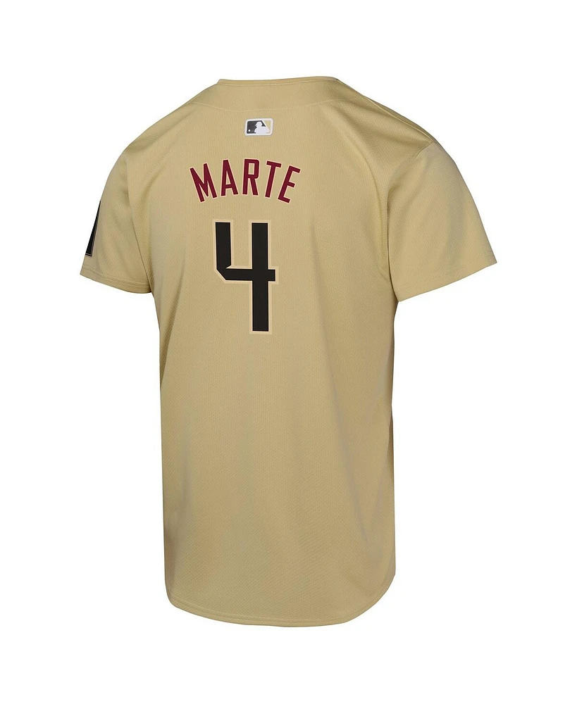 Nike Big Boys and Girls Ketel Marte Sand Arizona Diamondbacks City Connect Limited Player Jersey