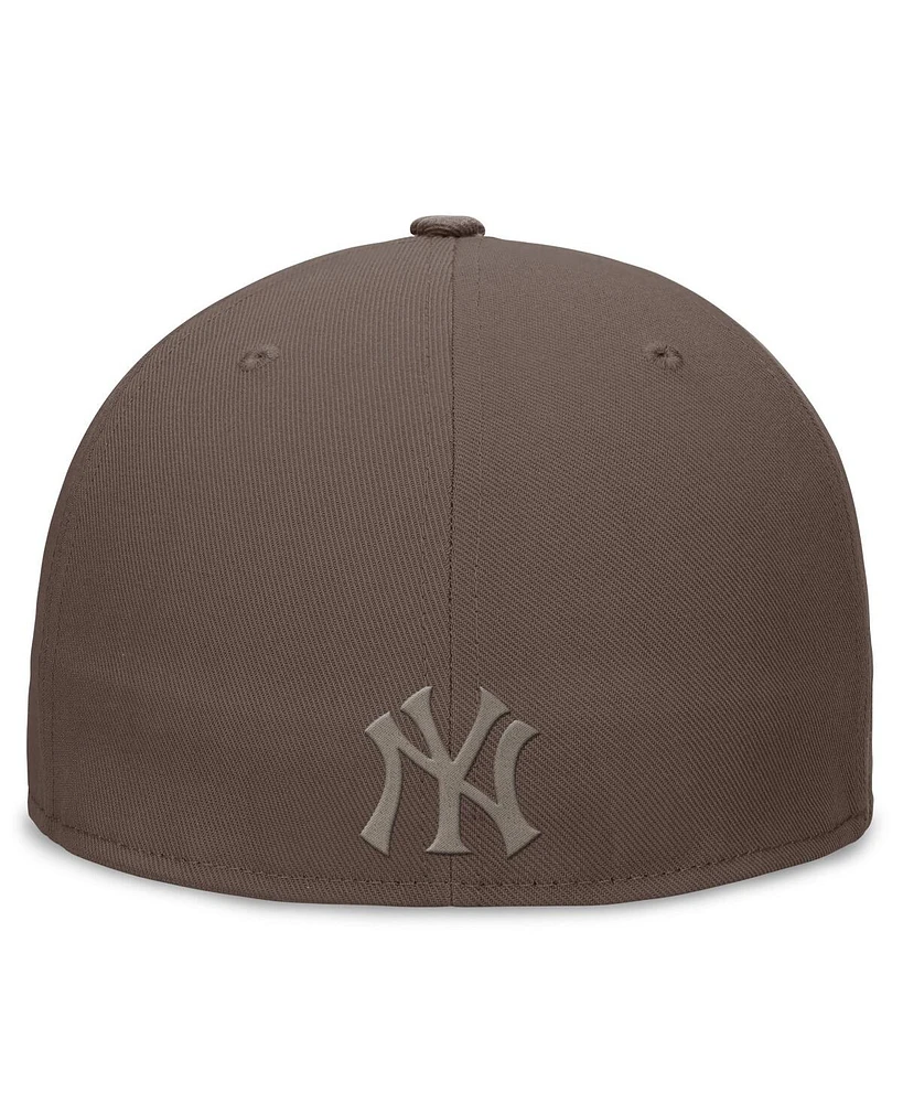 Nike Men's Brown New York Yankees Statement Ironstone Performance True Fitted Hat