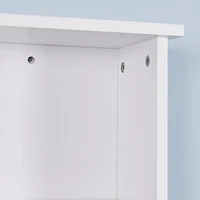Wall Mount Medicine Cabinet With A Door, Wooden Bathroom Storage Cabinet With Adjustable Shelf