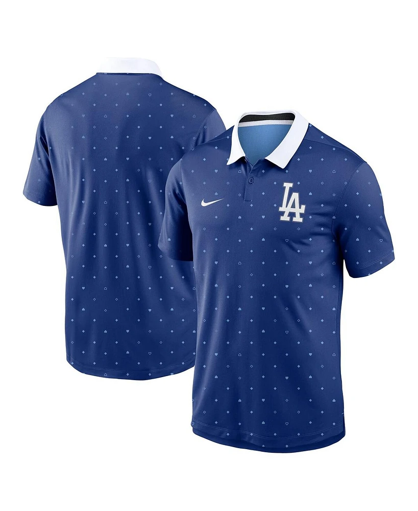 Nike Men's Royal Los Angeles Dodgers Fashion Legacy Icon Vapor Performance Polo