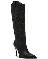 Steve Madden Women's Kinzee Stiletto Western Tall Dress Boots