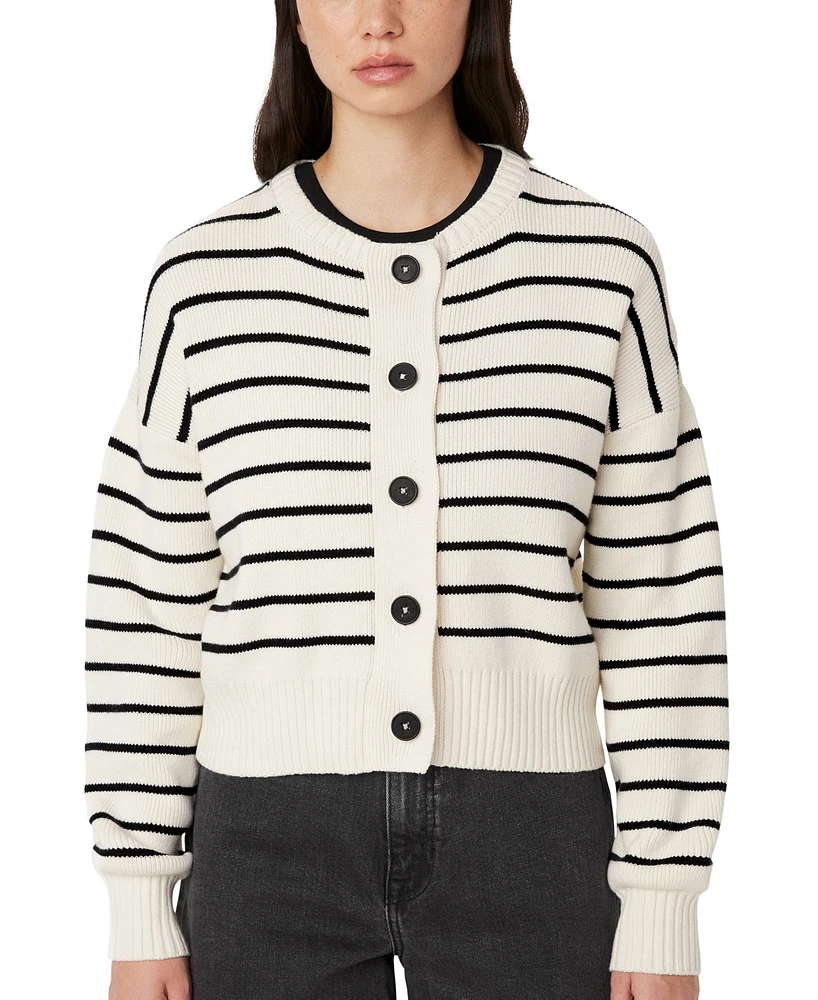 Frank And Oak Women's Cotton Striped Cardigan