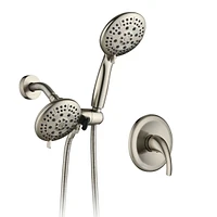 Streamdale Furniture 7 Function Rain Shower Head with Handheld - Valve Included