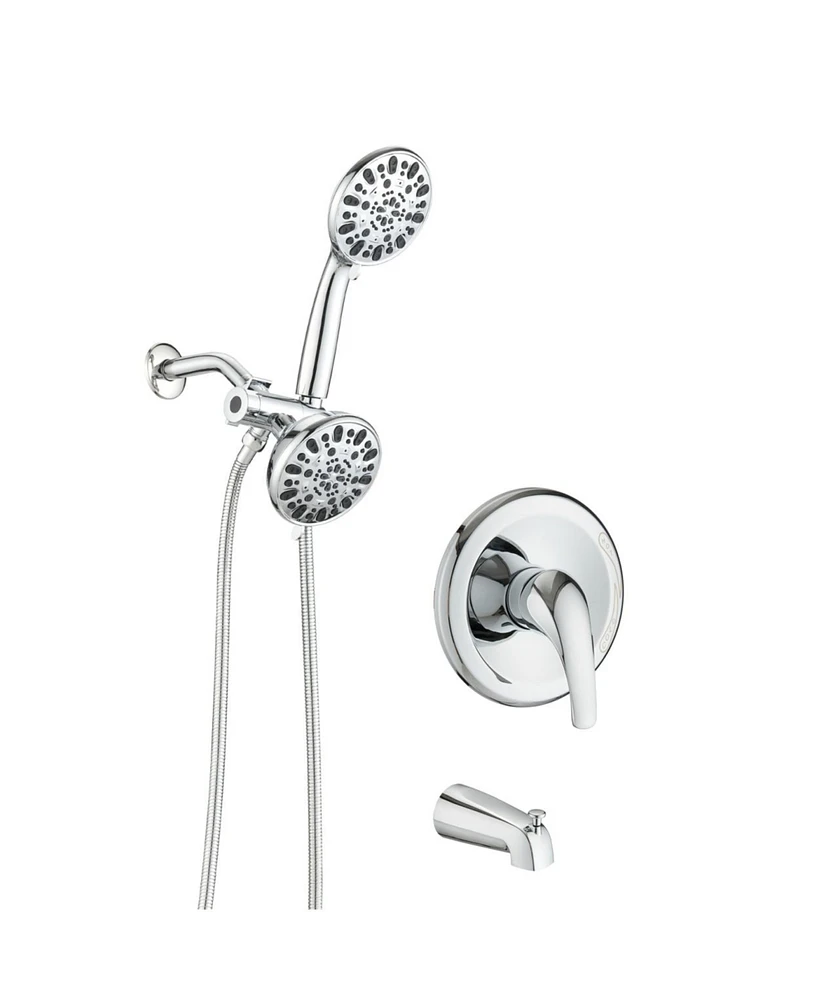 Streamdale Furniture High Pressure Rain Shower System with Tub Spout