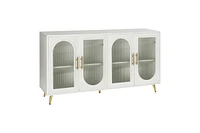 Streamdale Furniture 65+ Inch Tv Stand with Storage, White
