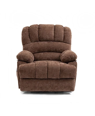 Simplie Fun Large Chenille Power Lift Recliner with Massage & Heating