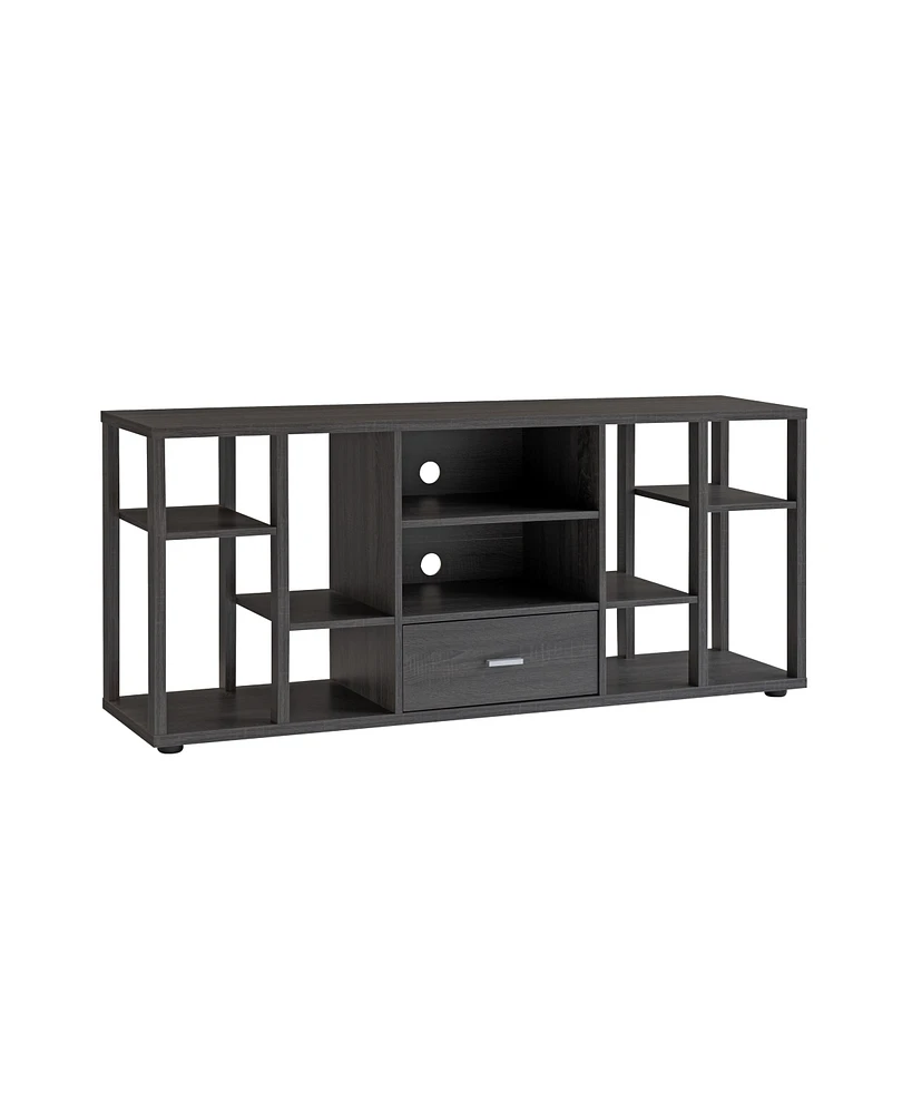 Simplie Fun Tv Stand Distressed Grey