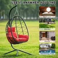 Egg Chair with Stand for Indoor and Outdoor Use