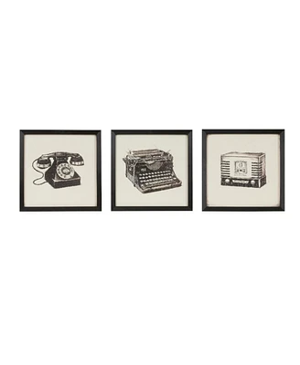 Simplie Fun Vintage Models 3-Piece Framed Wall Art Set