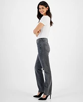 I.n.c. International Concepts Women's High-Rise Distress Jeans, Created for Macy's