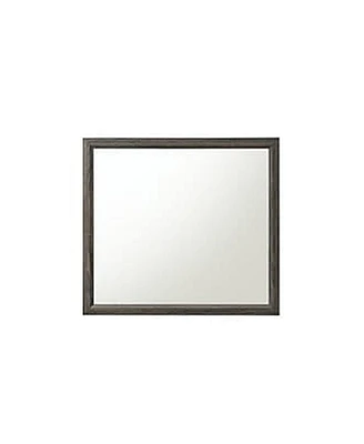 Simplie Fun Elettra Mirror, Rustic Walnut