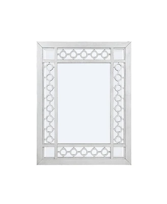 Simplie Fun Varian Mirror, Mirrored & Antique Platinum