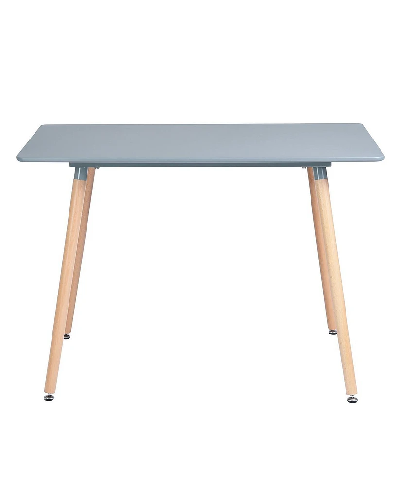 Simplie Fun 47.2"L X 31.5"W Rectangular Dining Table Grey