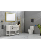 24" L X 19" W With White Sink Vanity Sinks Farmhouse/Apron Front