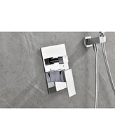 Streamdale Furniture Luxury Wall-Mounted Rain Mixer Shower Set