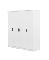 Simplie Fun 4-Door Wardrobe With 1 Drawer