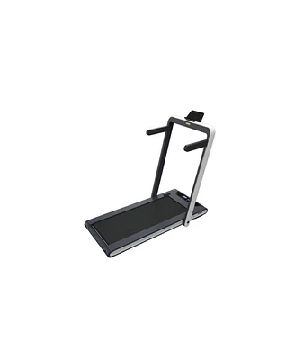 Simplie Fun 2 In 1 Under Desk Treadmill, 2.5HP Folding Electric Treadmill Walking Jogging Machine For Hom