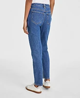 On 34th Women's Two-Tone Straight-Leg Jeans, Created for Macy's