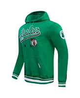 Men's Pro Standard Kelly Green Boston Celtics Script Tail Pullover Hoodie