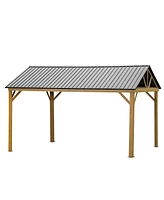 Streamdale Furniture 12'X 14' Aluminum Gazebo with Steel Canopy