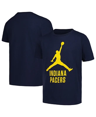 Jordan Big Boys and Girls Navy Indiana Pacers Essential Jumpman Logo T-Shirt