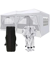 Simplie Fun Ez Pop Up Canopy with Side Walls + Weight Bags