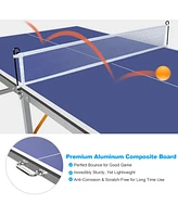 Streamdale Furniture Portable 6FT Table Tennis Set with Paddles & Balls