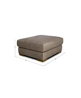 Rutherford Home Matera 34" Leather Big Ottoman