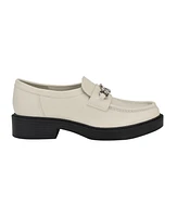 Calvin Klein Women's Zinna Almond Toe Casual Embellished Loafers