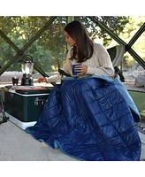 ECR4Kids Lightspeed Outdoors Rugged Puffy Outdoor Blanket, Deep Space/Gray