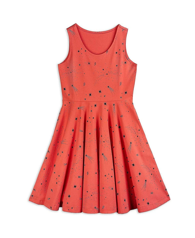 Mightly Girls Fair Trade Organic Cotton Print Sleeveless Twirl Dress