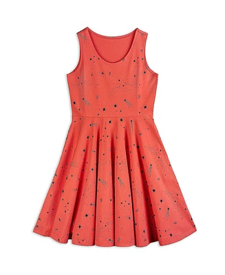 Mightly Girls Fair Trade Organic Cotton Print Sleeveless Twirl Dress