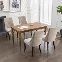 Premium Upholstered Dining Chairs with High Back Support for Enhanced Comfort